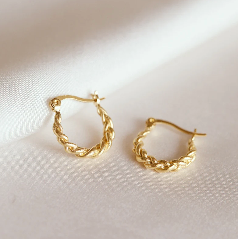 Hoops of Love: The Perfect Valentine's Gift for Her - Gold-Plated Hoop Earrings
