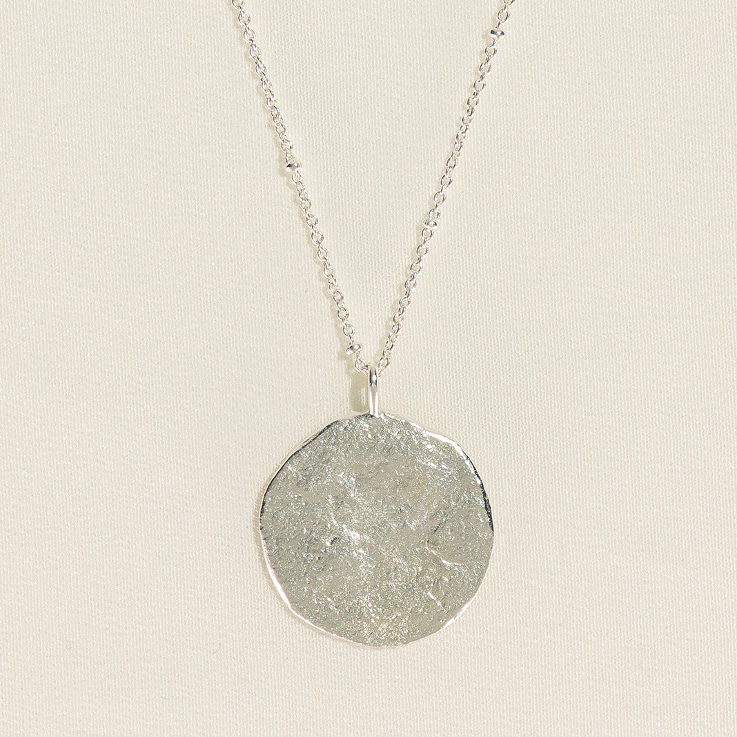 Luna Large Silver Necklace
